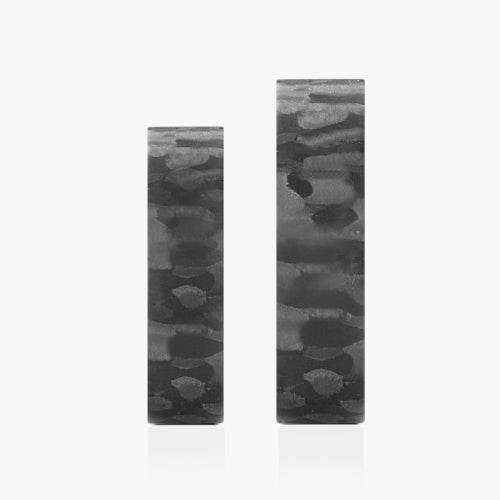 Obrączki ślubne: carbon, srebro, płaskie, 5 mm i 6 mm